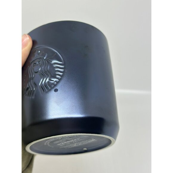 Starbucks 2020 Purple Blue Iridescent Ceramic Cup Mug with Lid 8oz Tumbler - Picture 6 of 7